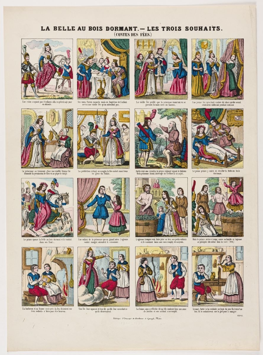 LA BELLE AU BOIS DORMANT. - LES TROIS SOUHAITS. / (CONTES DES FÉES.) (titre inscrit)