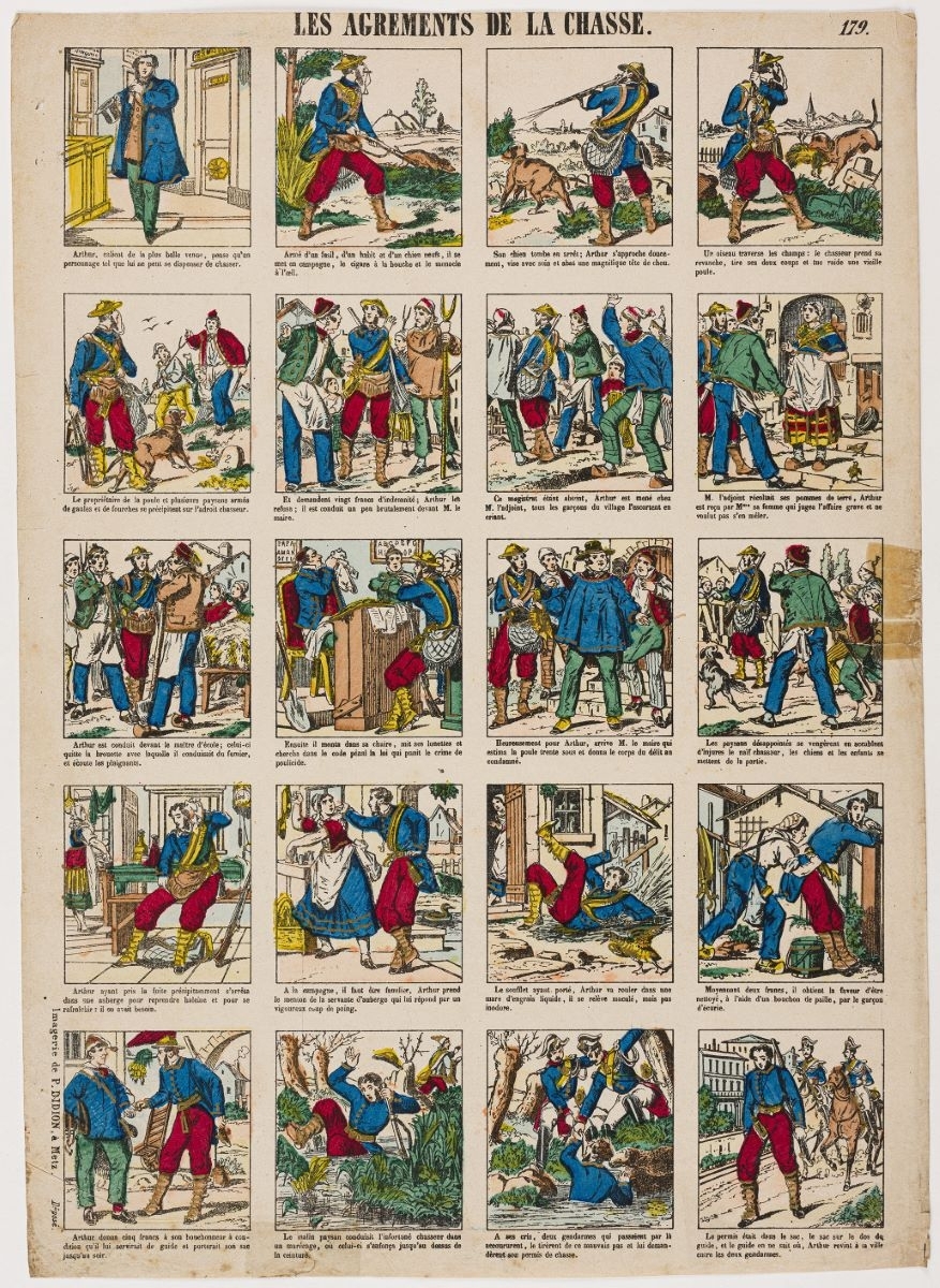 LES AGRÉMENTS DE LA CHASSE. 179. (titre inscrit)