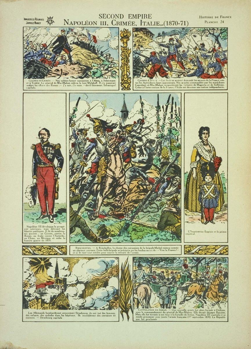 SECOND EMPIRE / NAPOLÉON III, CRIMÉE, Italie,- (1870-1871) / HISTOIRE DE France / Planche 24