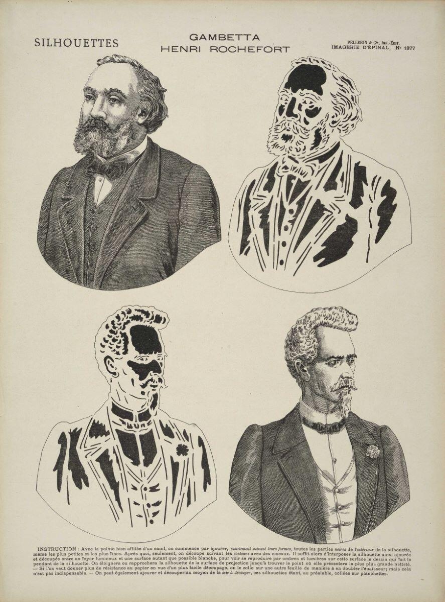 SILHOUETTES / GAMBETTA / HENRI ROCHEFORT (titre inscrit)