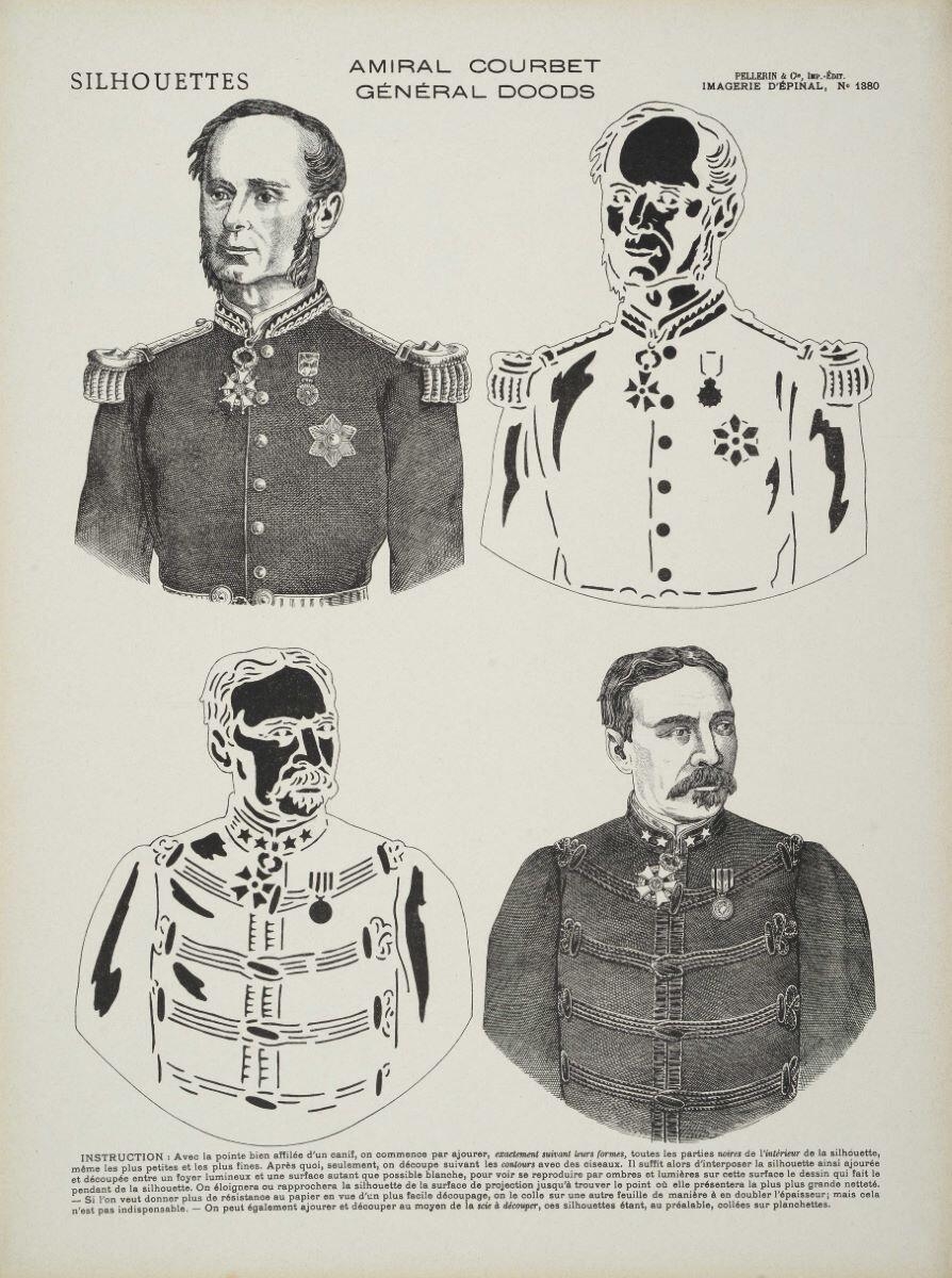 SILHOUETTES / AMIRAL COURBET / GÉNÉRAL DOODS (titre inscrit)