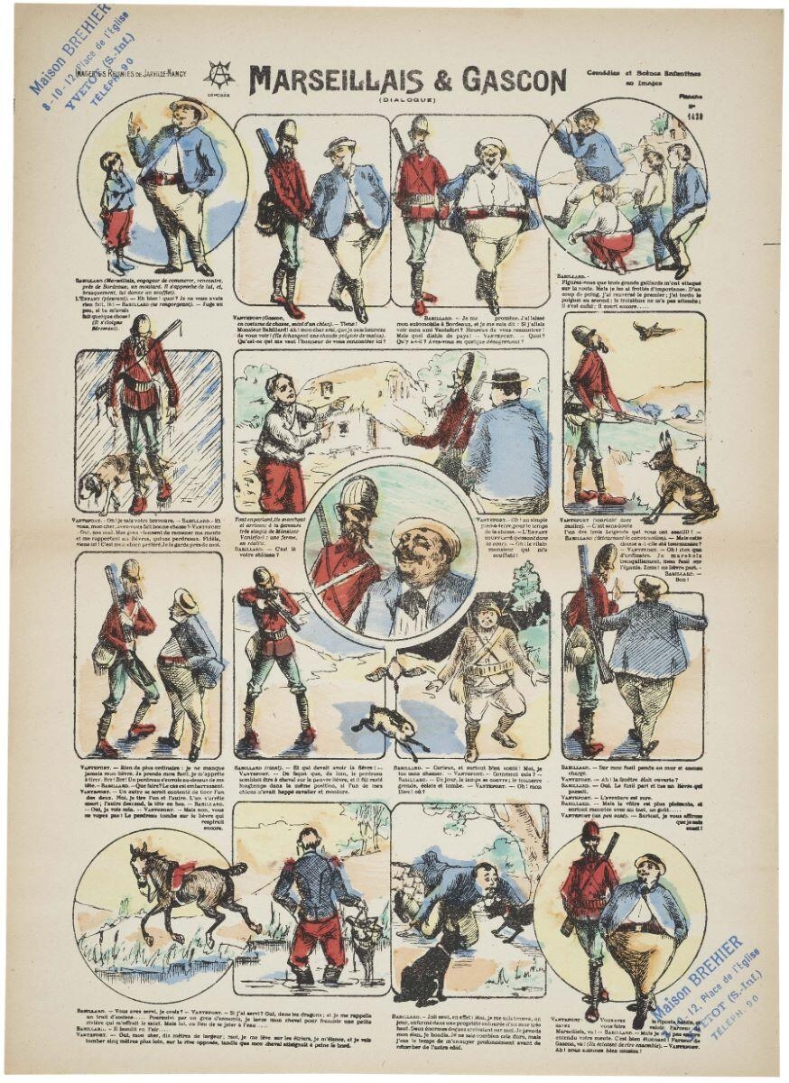 MARSEILLAIS & GASCON / (DIALOGUE) / Comédies et Scènes enfantines / en Images / Planche / N° / 1420