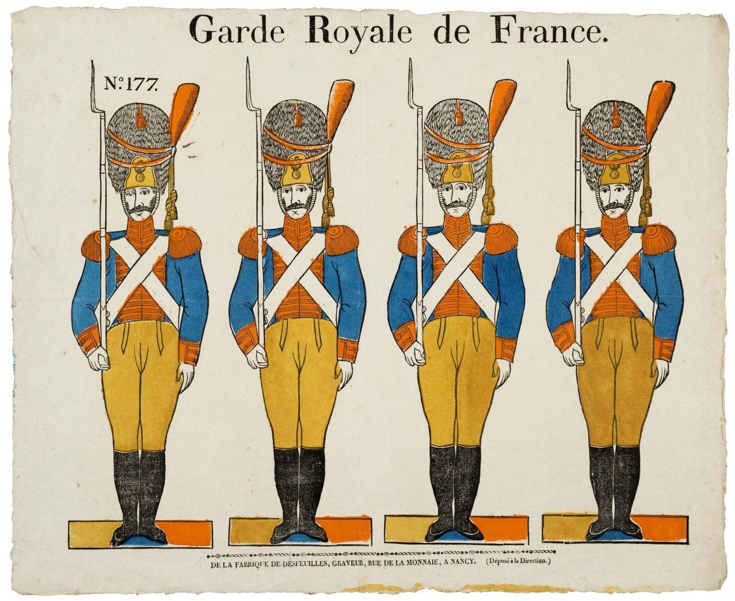 Garde Royale de France. N°.177. (titre inscrit)