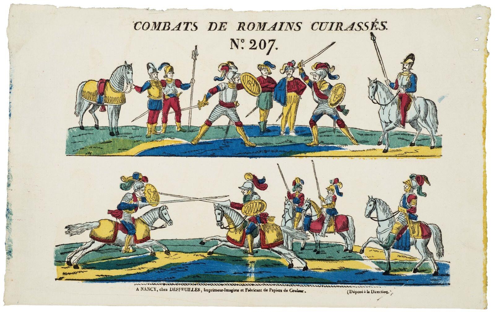 COMBATS DE ROMAINS CUIRASSÉS. / N°.207. (titre inscrit)