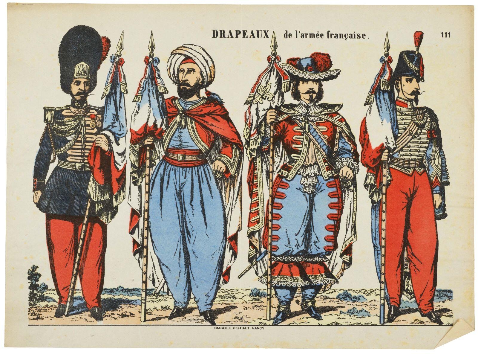 DRAPEAUX de l'armée française. 111 (titre inscrit)