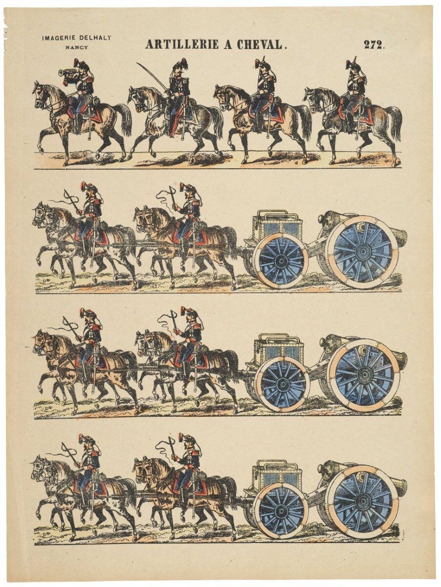 ARTILLERIE A CHEVAL. 272. (titre inscrit)