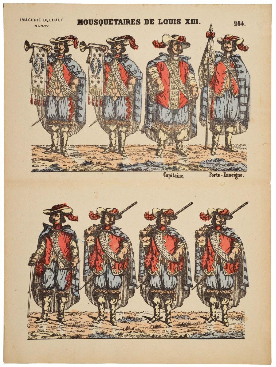 MOUSQUETAIRES DE LOUIS XIII. 284. (titre inscrit)