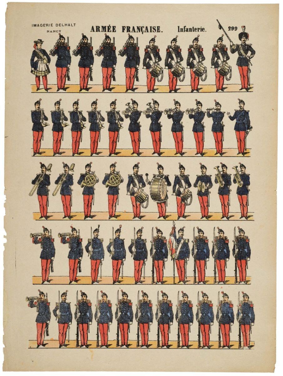 ARMÉE FRANÇAISE. Infanterie. 299 (titre inscrit)
