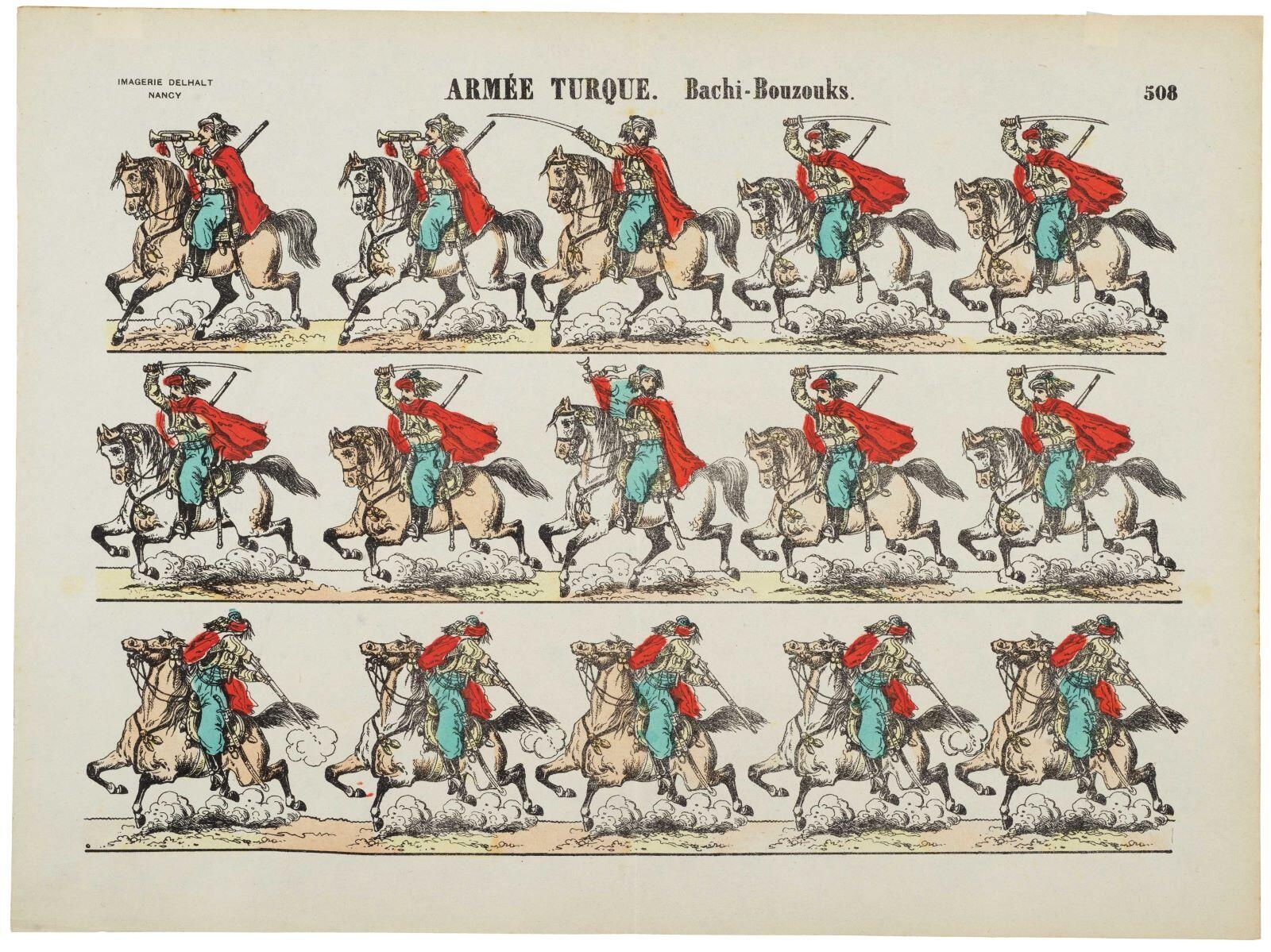 ARMÉE TURQUE. Bachi-Bouzouks. 508 (titre inscrit)