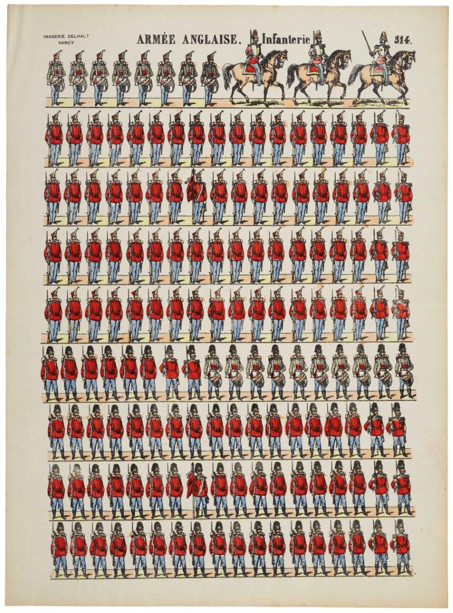 ARMÉE ANGLAISE. Infanterie 514. (titre inscrit)