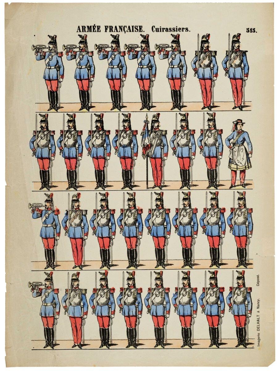 ARMÉE FRANÇAISE. Cuirassiers. 515. (titre inscrit)