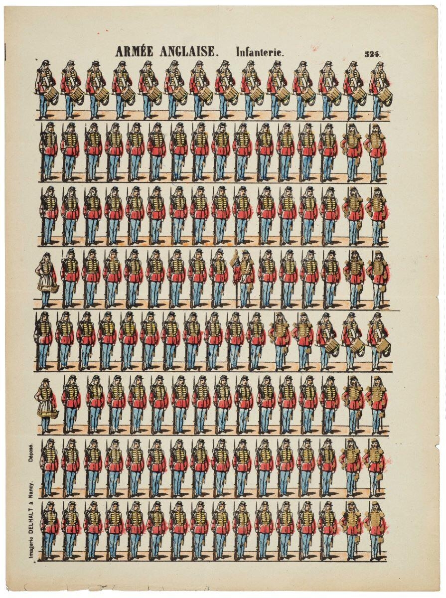 ARMÉE ANGLAISE. Infanterie. 524. (titre inscrit)