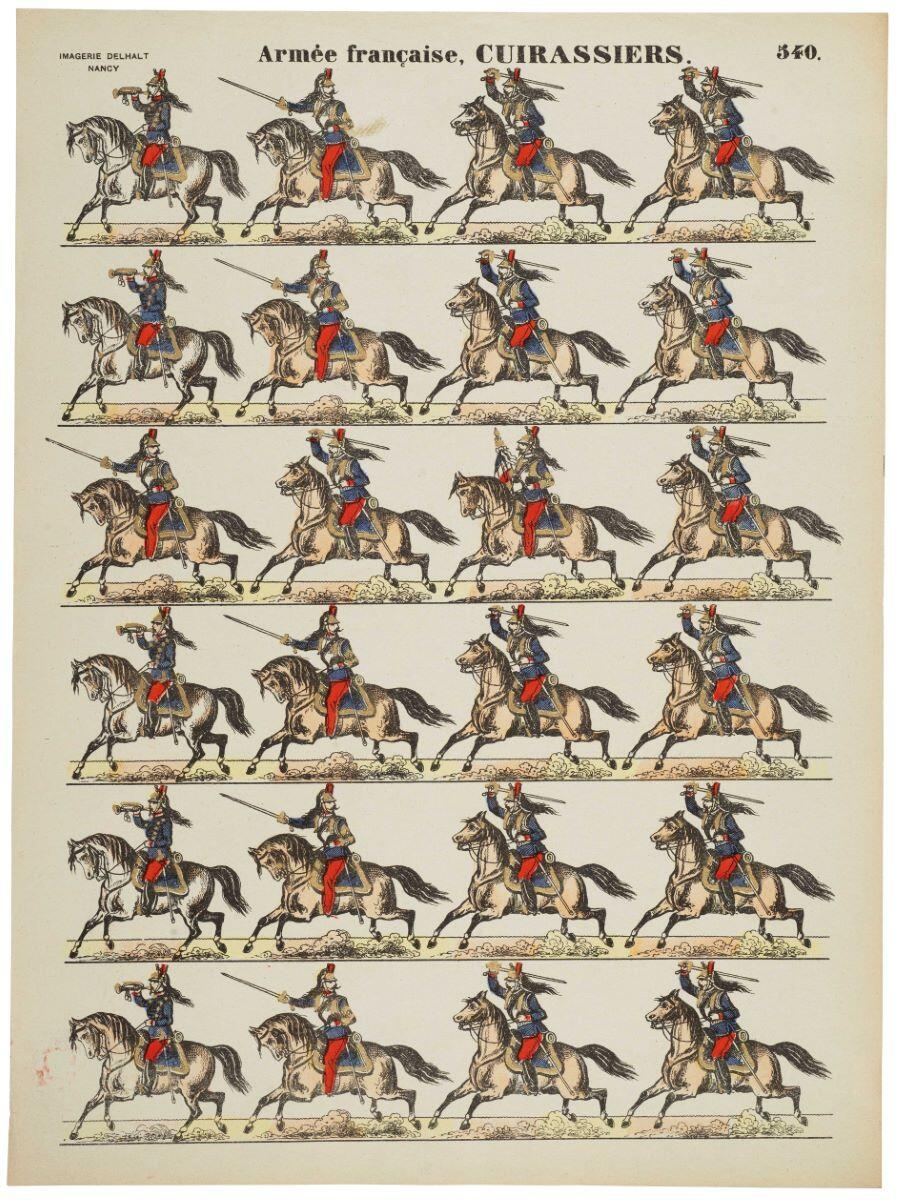 Armée française, CUIRASSIERS. 540. (titre inscrit)
