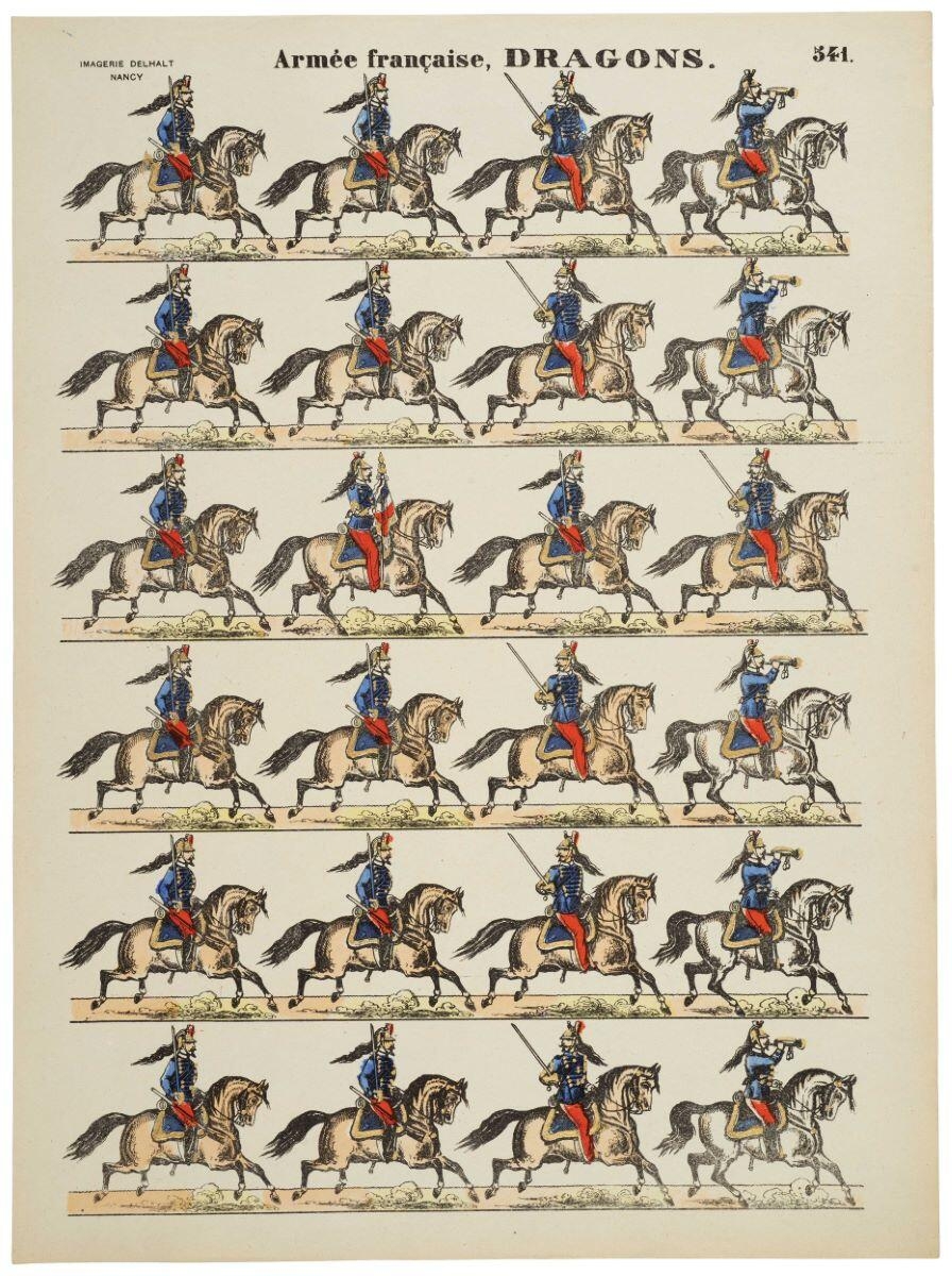 Armée française, DRAGONS. 541. (titre inscrit)
