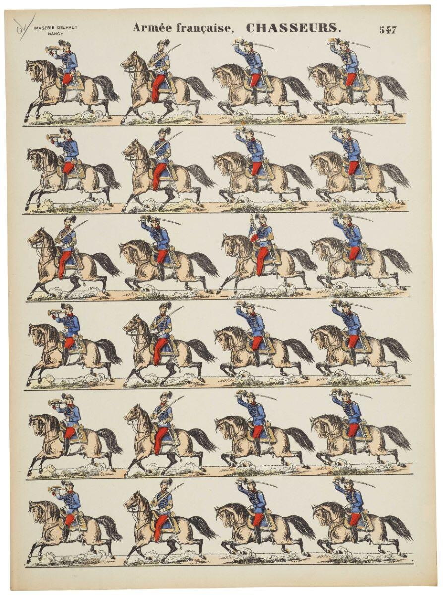 Armée française, CHASSEURS. 547 (titre inscrit)