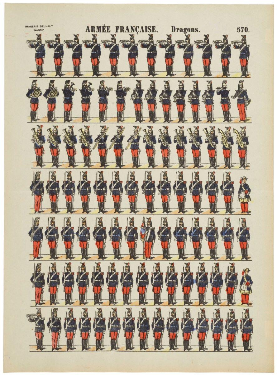 ARMÉE FRANÇAISE. Dragons. 570. (titre inscrit)