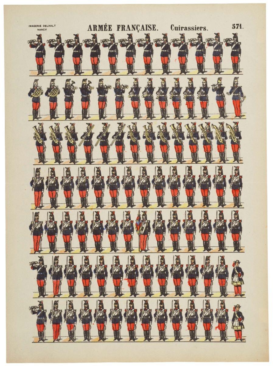 ARMÉE FRANÇAISE. Cuirassiers. 571. (titre inscrit)