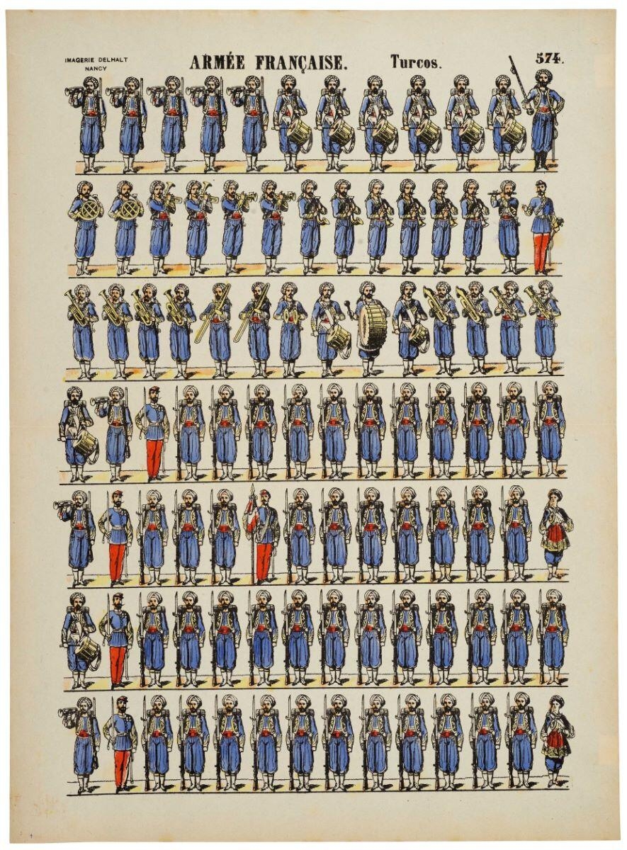 ARMÉE FRANÇAISE. Turcos. 574. (titre inscrit)