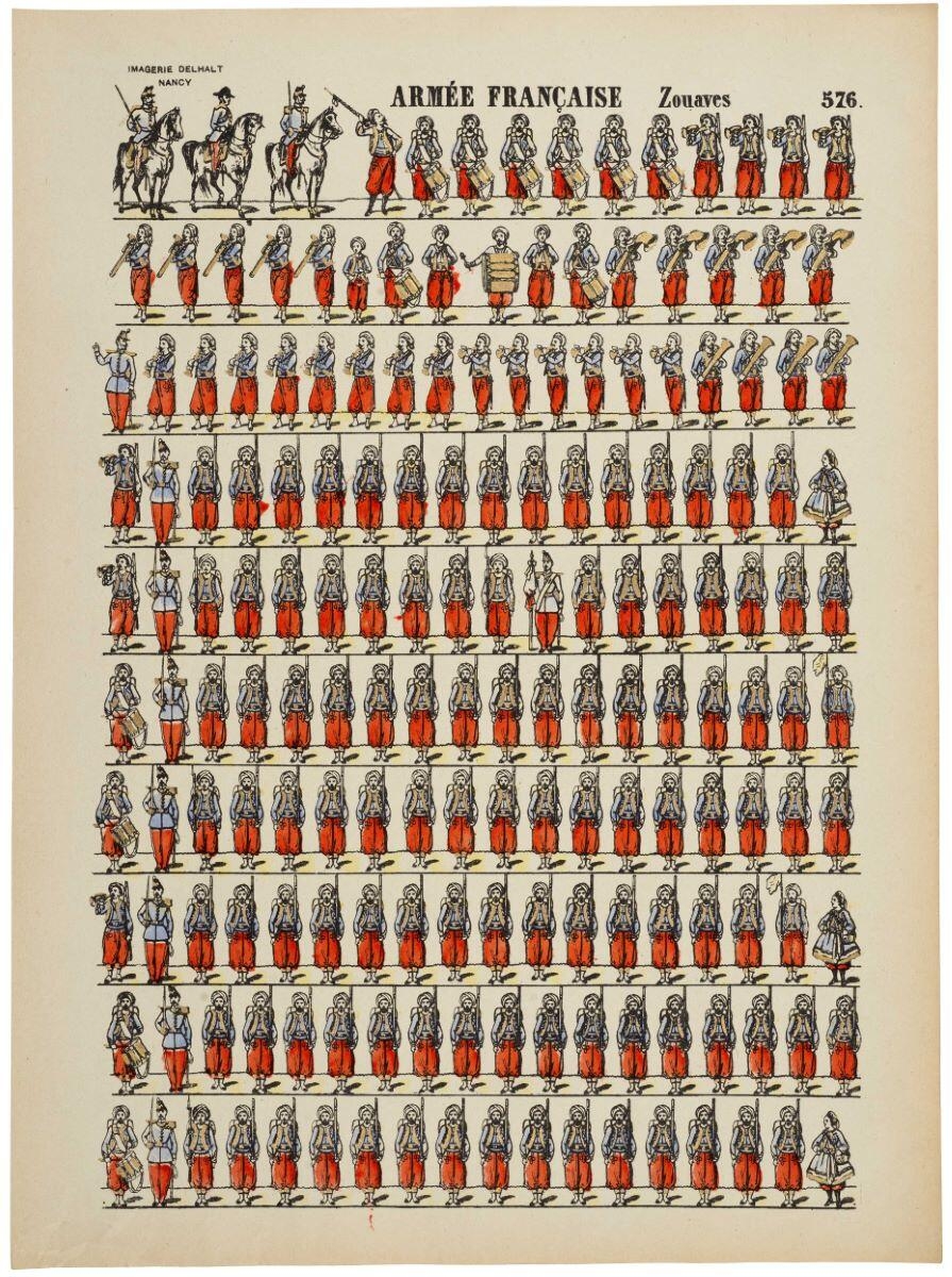 ARMÉE FRANÇAISE. Zouaves. 576. (titre inscrit)