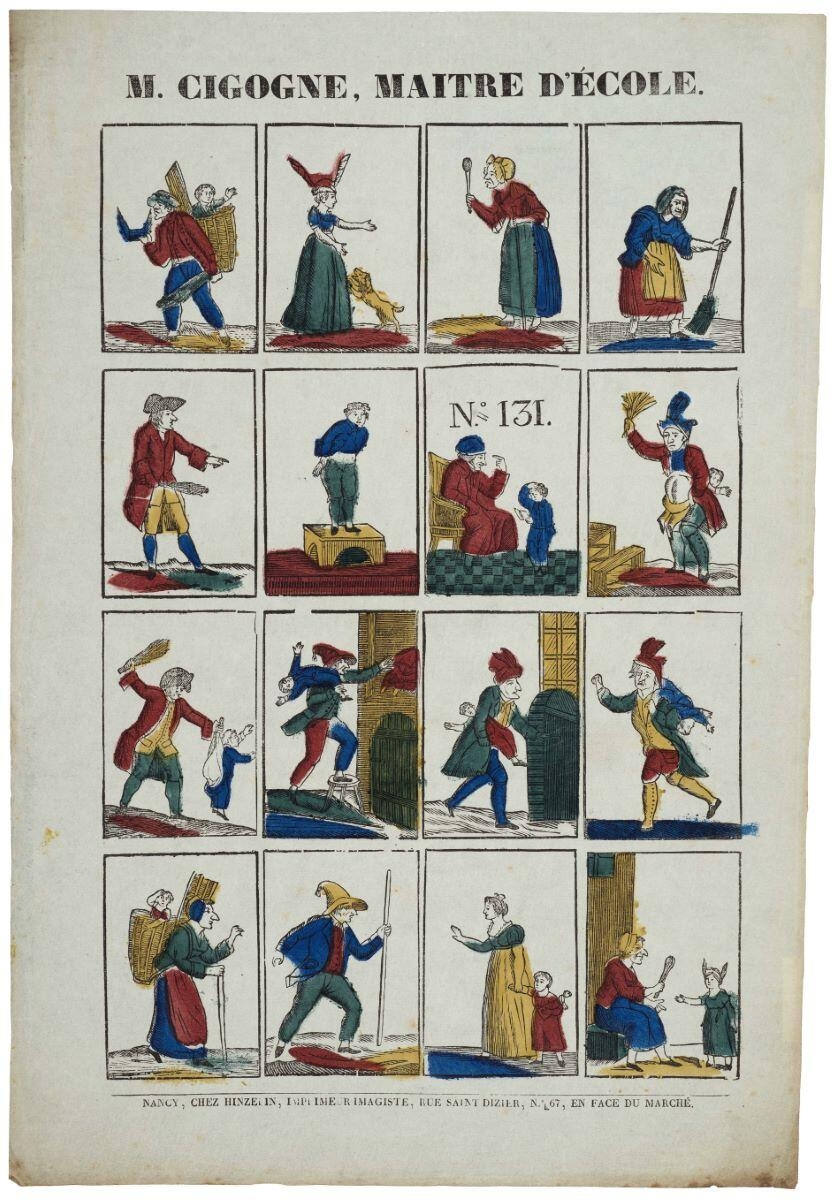 M. CIGOGNE, MAITRE D'ÉCOLE. / N°=.131. (titre inscrit)