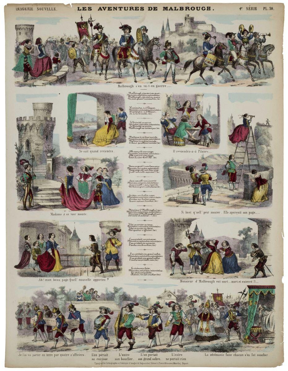 LES AVENTURES DE MALBROUGH. 4e. SÉRIE PL. 50. (titre inscrit)