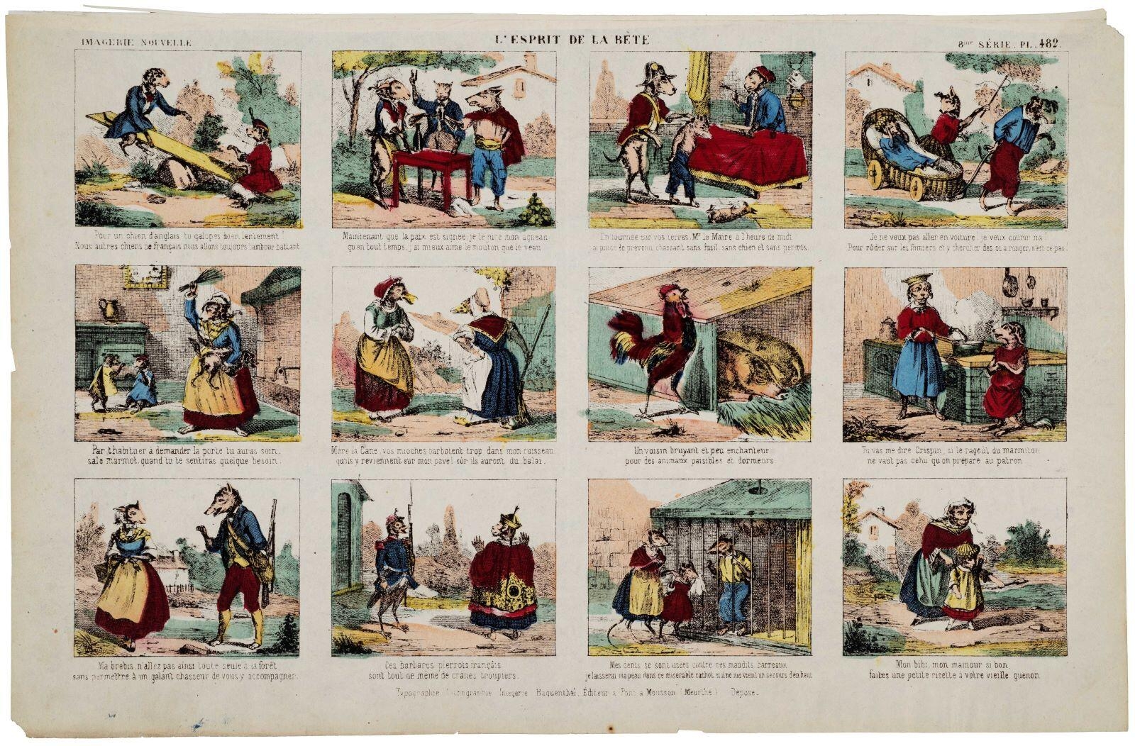 L'ESPRIT DE LA BÊTE 8me= SÉRIE PL. 482. (titre inscrit)