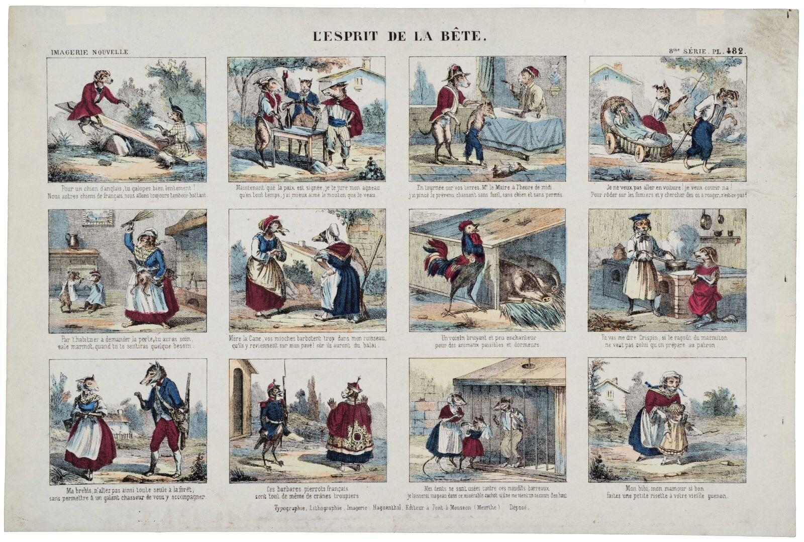 L'ESPRIT DE LA BÊTE. 8me SÉRIE. PL. 482. (titre inscrit)