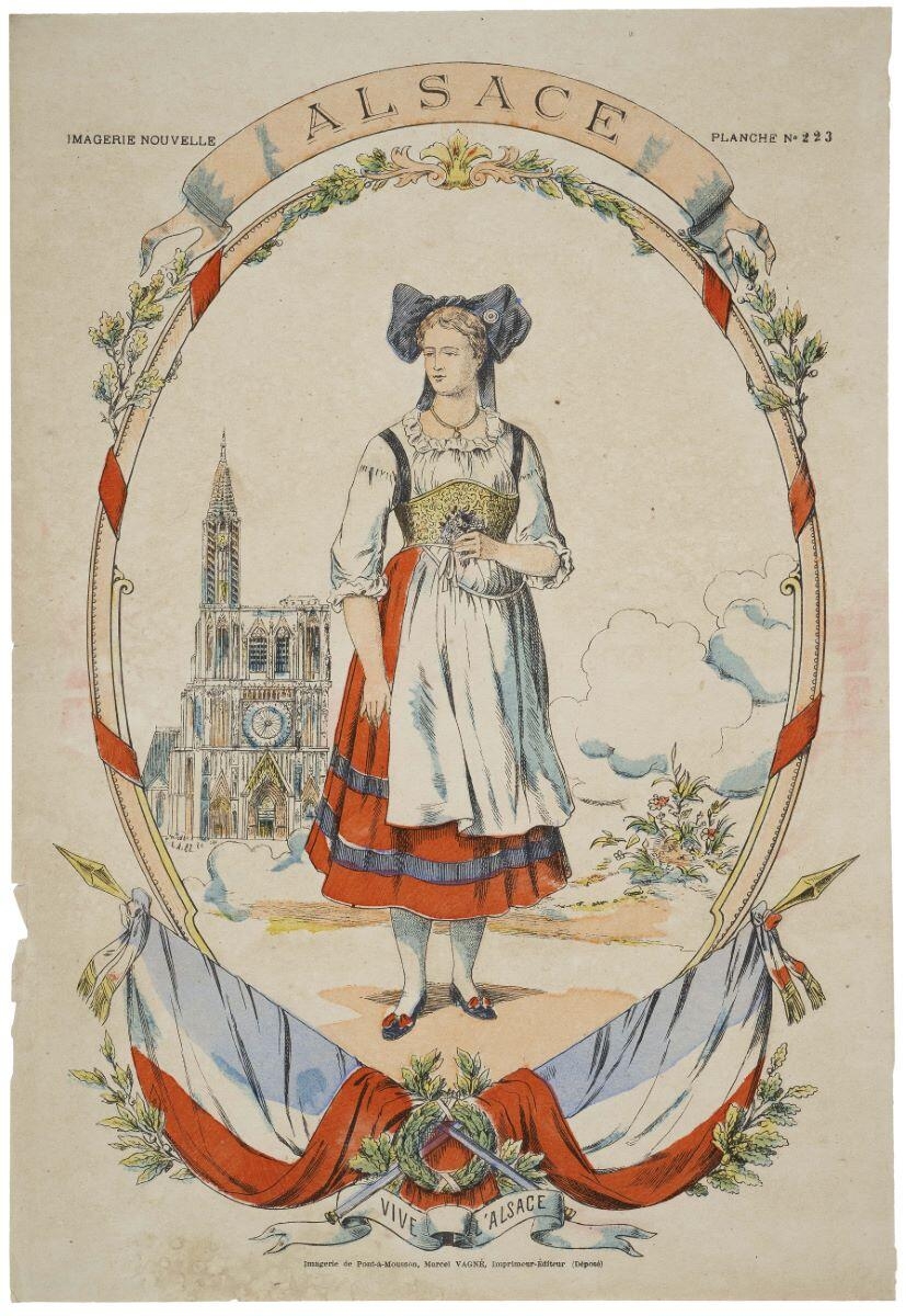 ALSACE / PLANCHE N° 223 (titre inscrit)