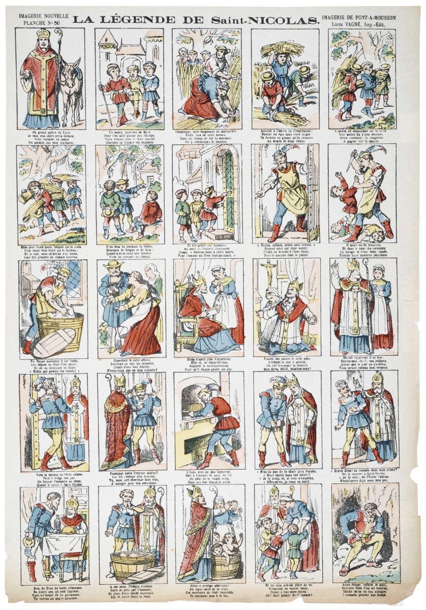 PLANCHE N° 50 / LA LÉGENDE DE Saint-NICOLAS. (titre inscrit)