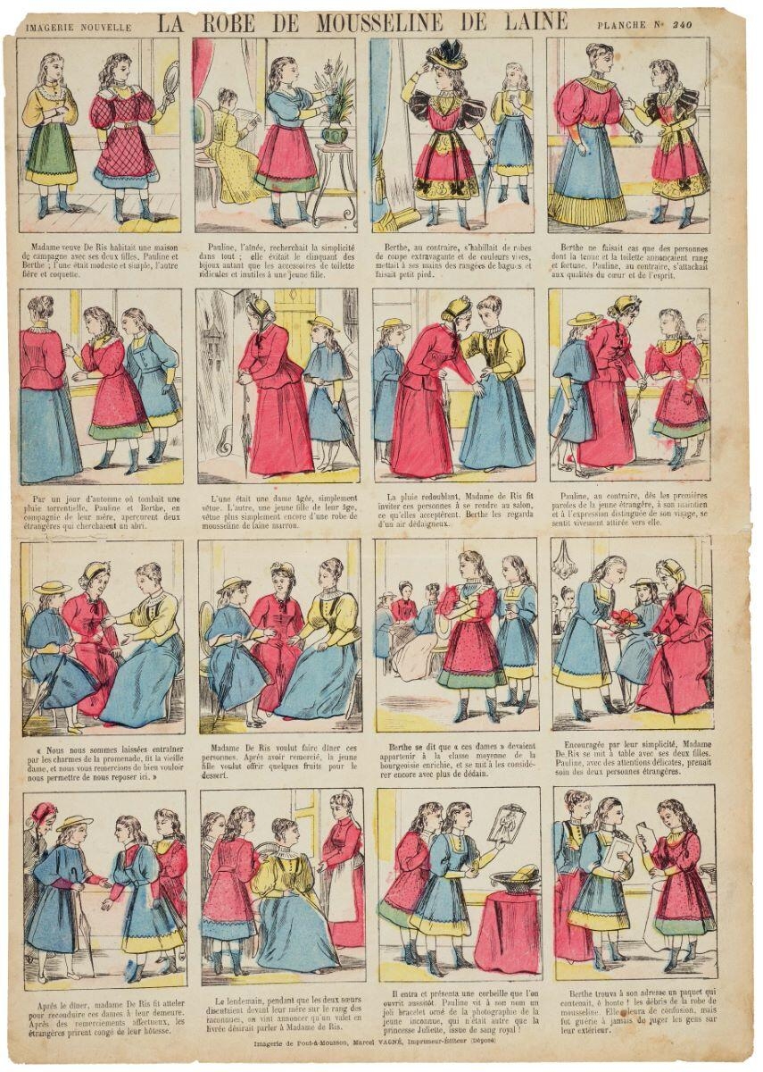 LA ROBE DE MOUSSELINE DE LAINE PLANCHE N°240 (titre inscrit)