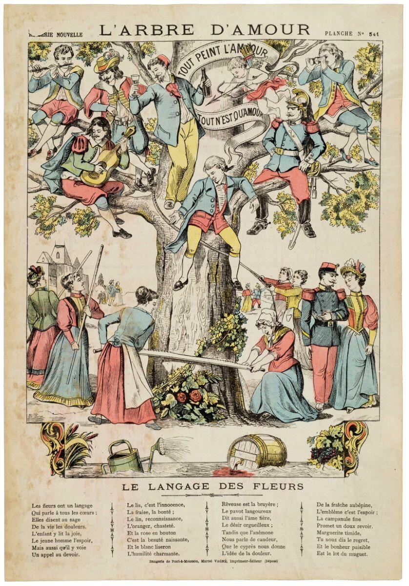 L'ARBRE D'AMOUR PLANCHE N° 541 titre inscrit)