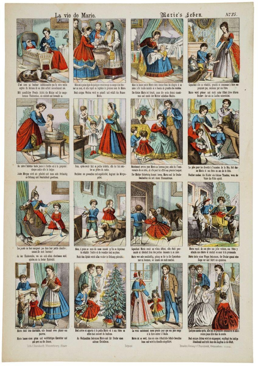 La vie de Marie. N°=25. (titre inscrit, fr. all.)