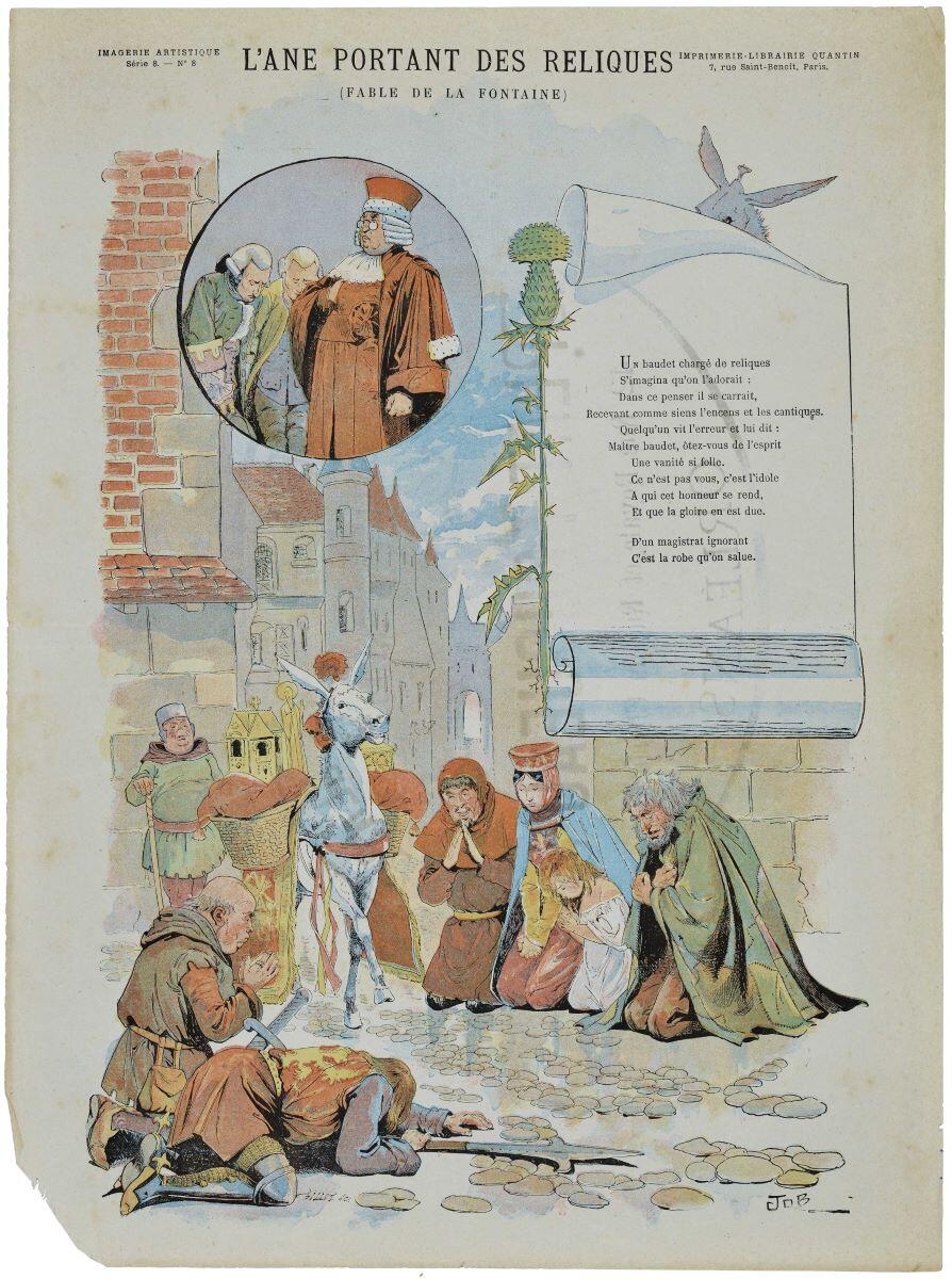 L'ANE PORTANT DES RELIQUES