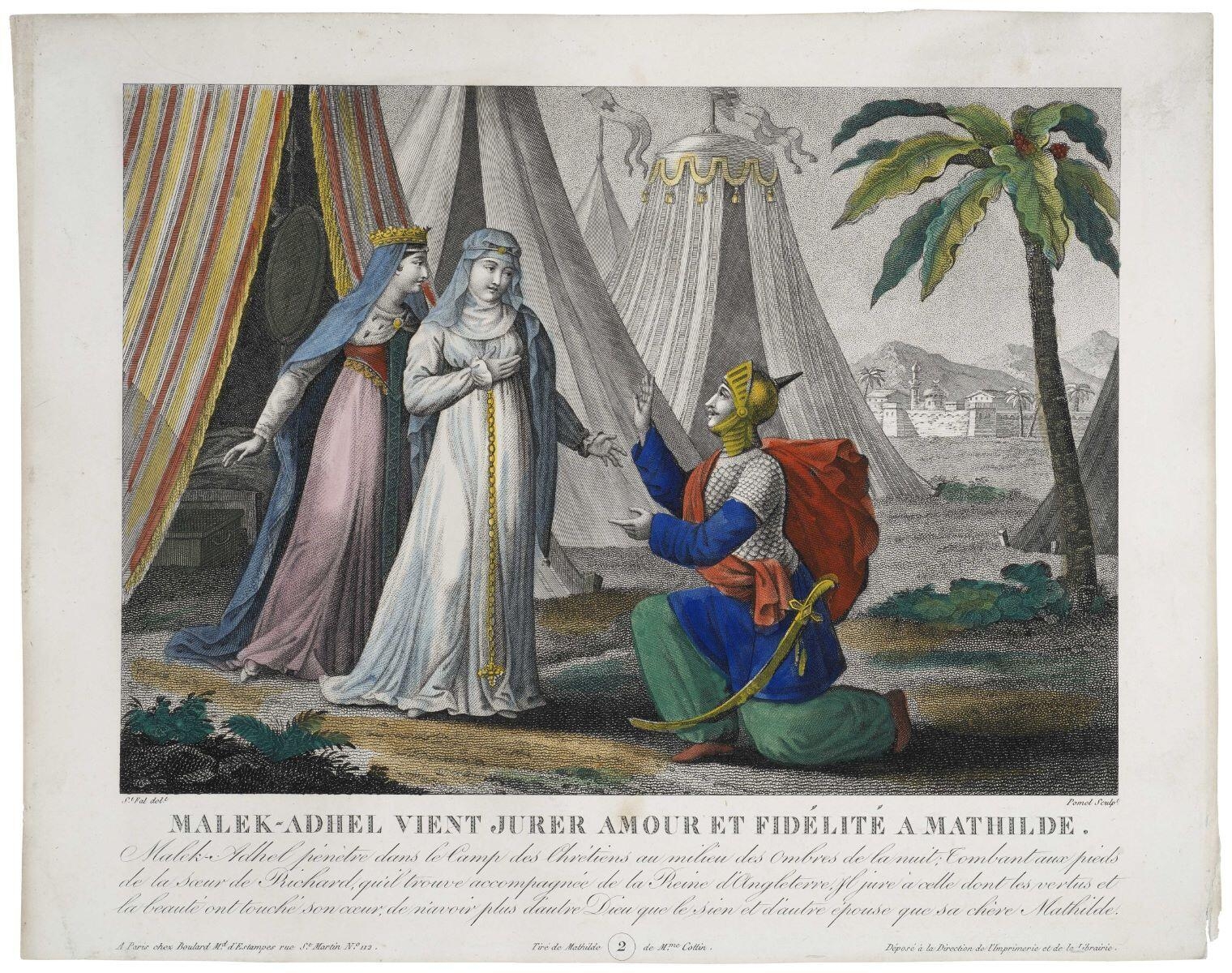 MALEK-ADHEL VIENT JURER AMOUR ET FIDÉLITÉ A MATHILDE. / 2 (titre inscrit)