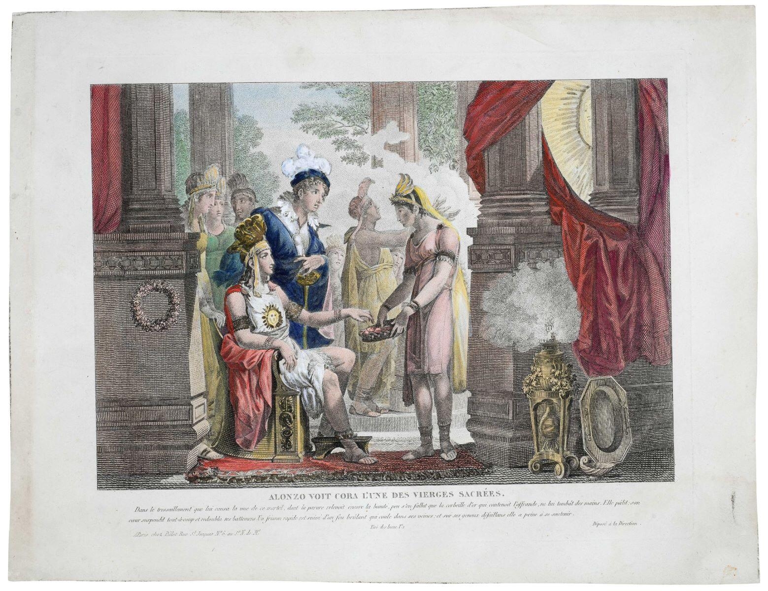 ALONZO VOIT CORA L'UNE DES VIERGES SACRÉES. (titre inscrit)