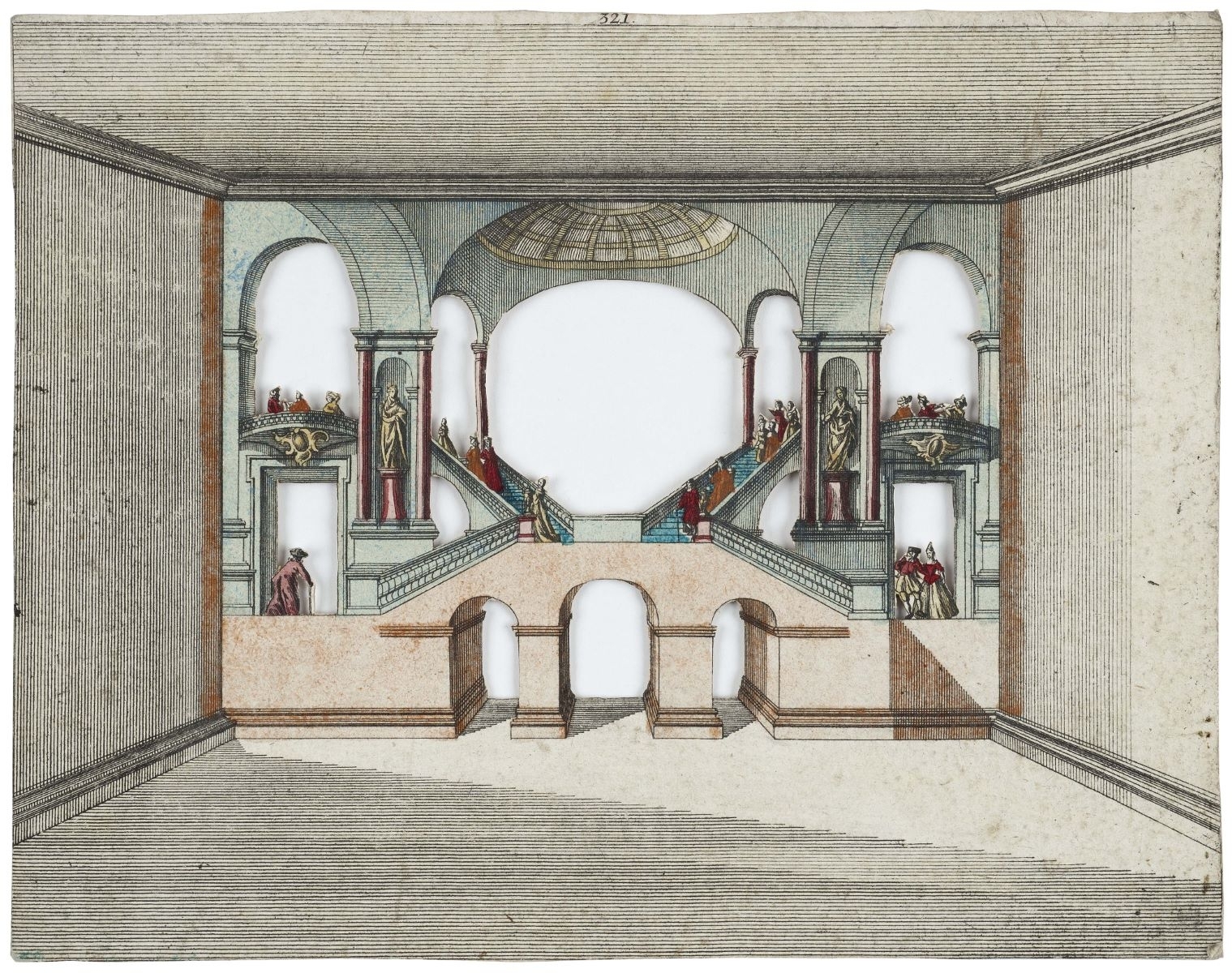 théâtre miniature : coulisses 1 (titre factice) ; 321. (titre inscrit)