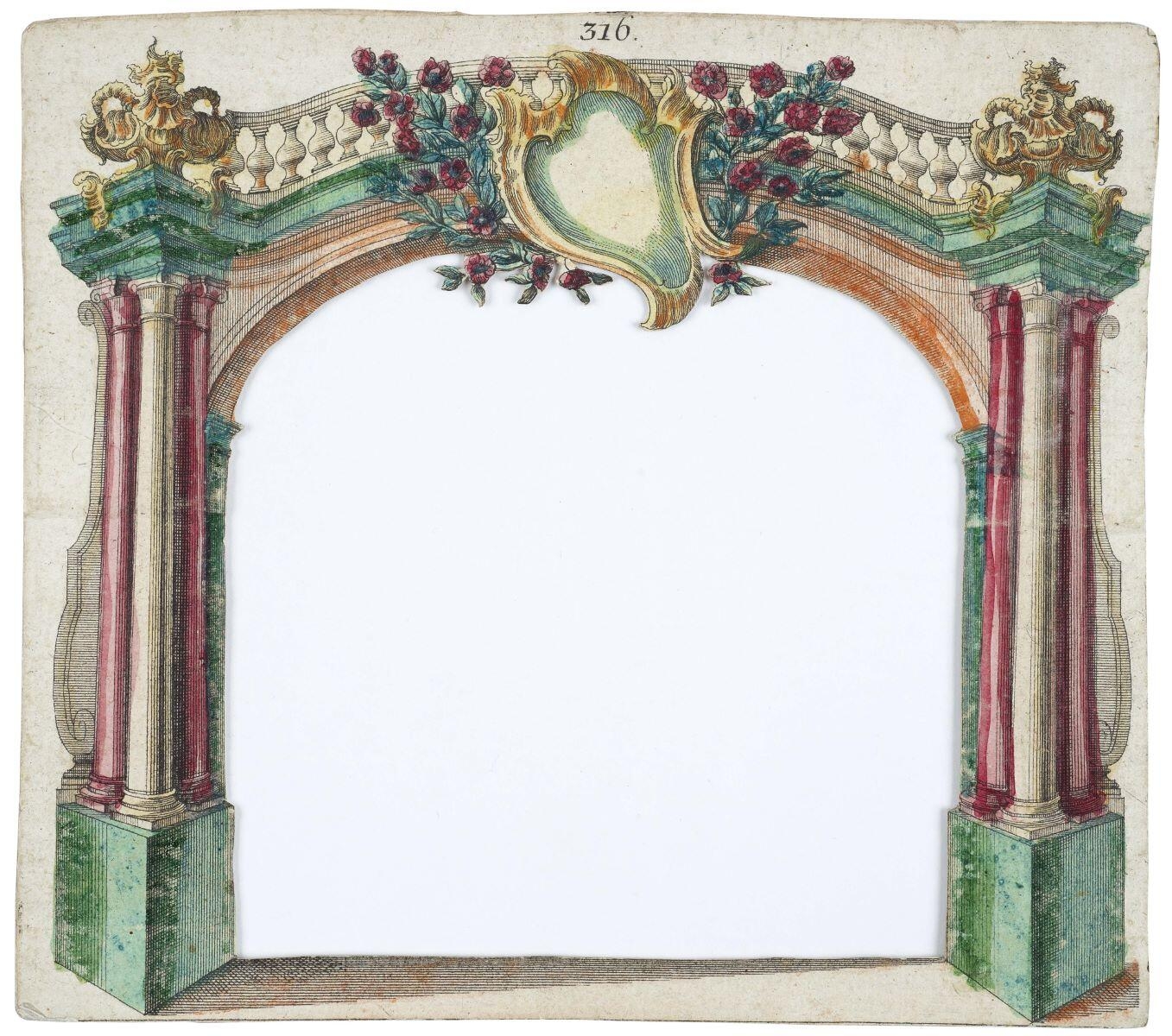 théâtre miniature : coulisses 4 (titre factice) ; 316. (titre inscrit)