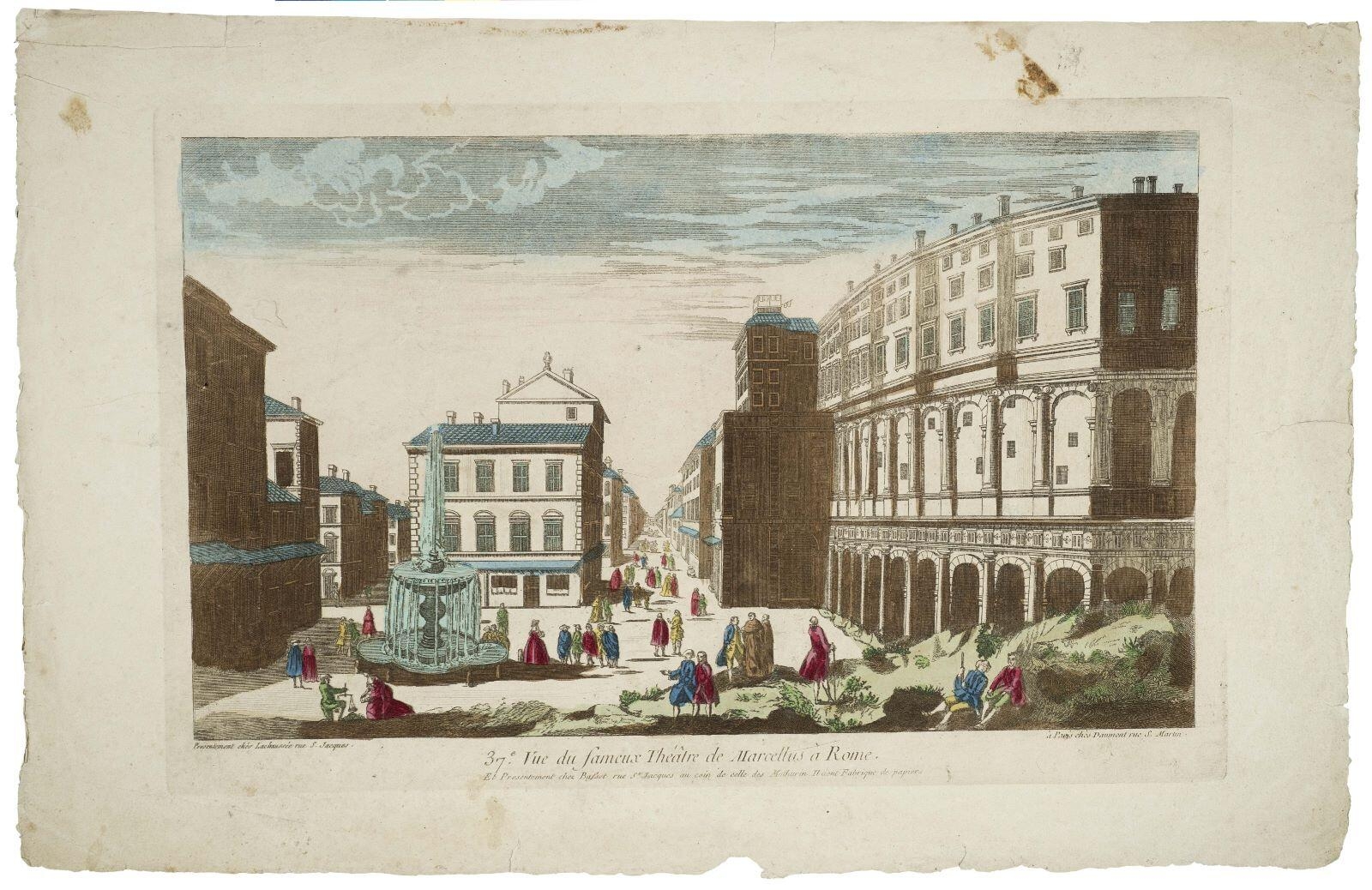 37e. Vue du fameux Théâtre de Marcellus à Rome. (titre inscrit)