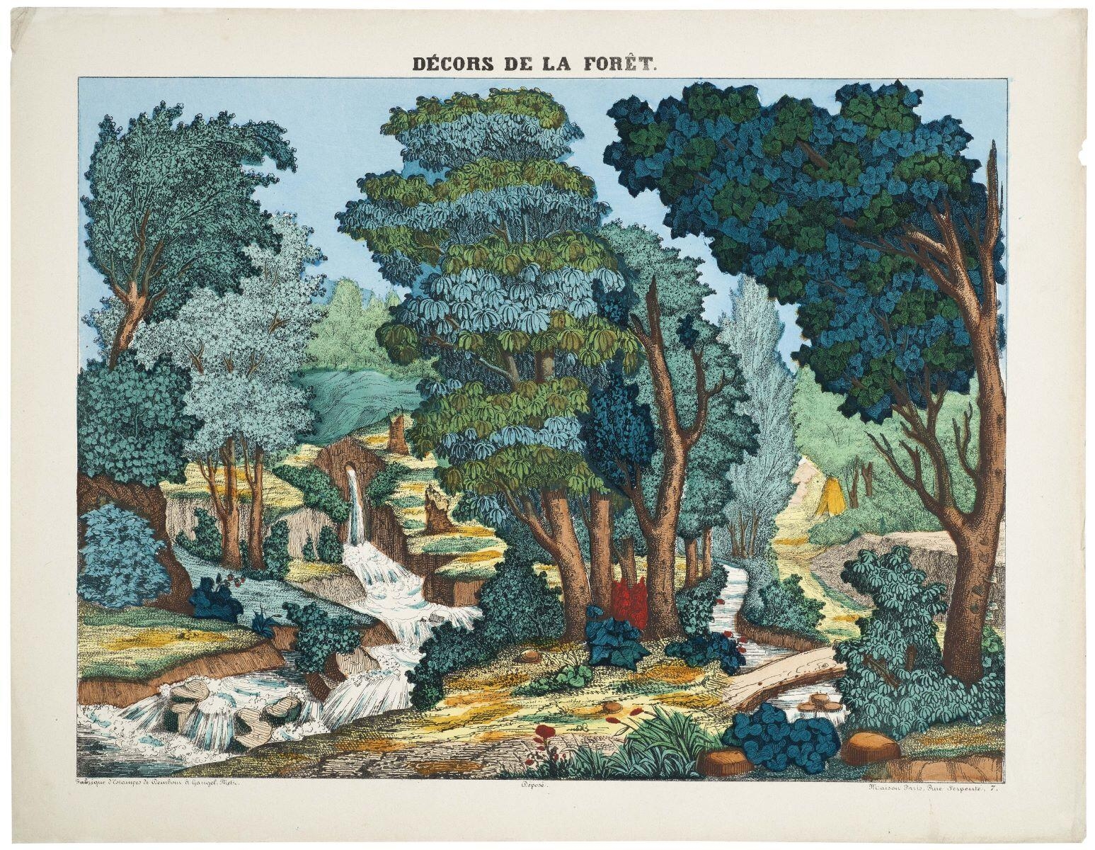 DÉCORS DE LA FORÊT. (titre inscrit)