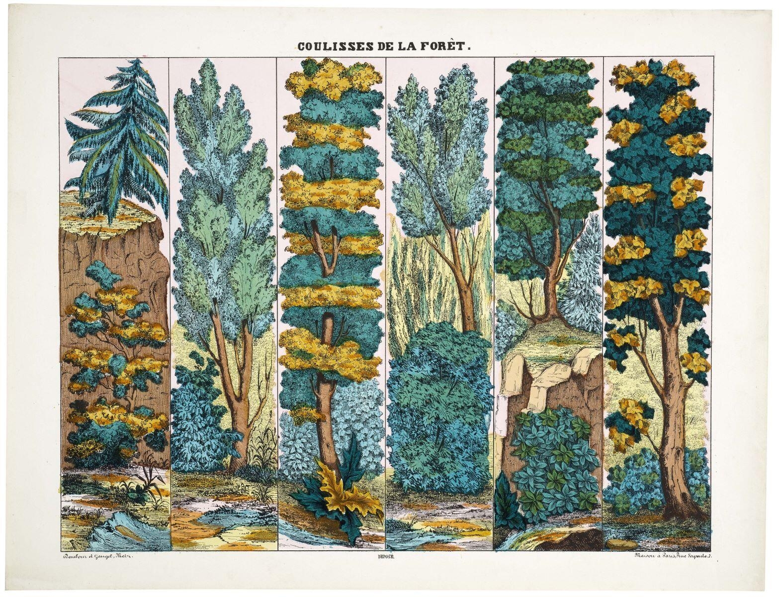 COULISSES DE LA FORÊT. (titre inscrit)
