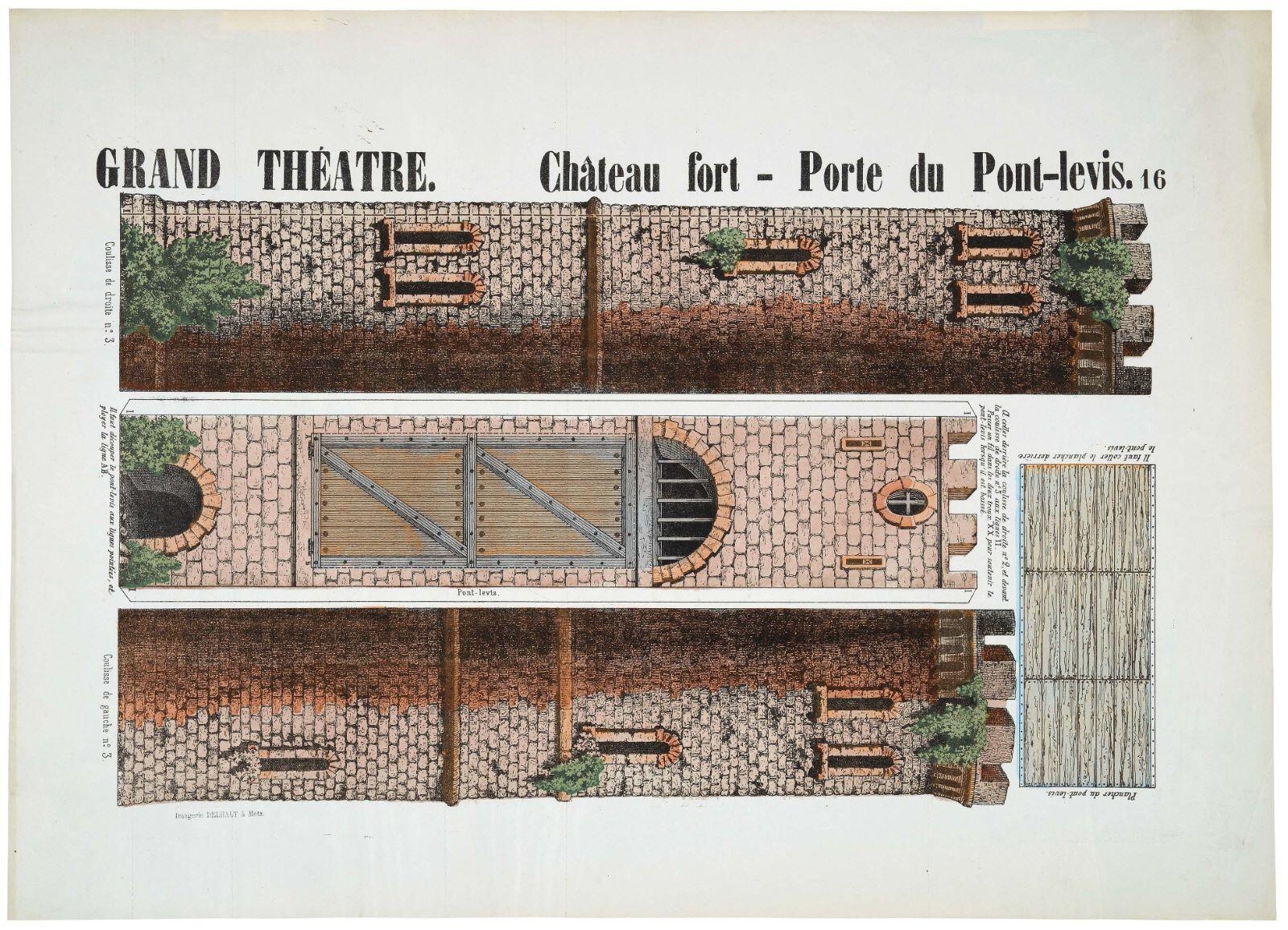 GRAND THÉATRE. Château fort - Porte du Pont-levis. 16 (titre inscrit)
