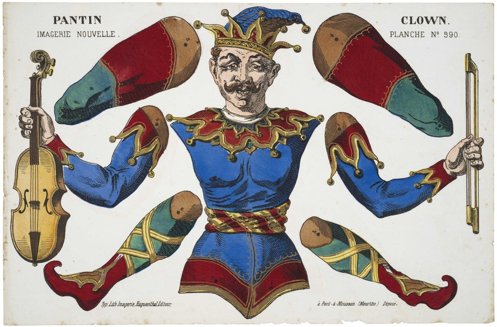PANTIN CLOWN. / Planche 590. (titre inscrit)