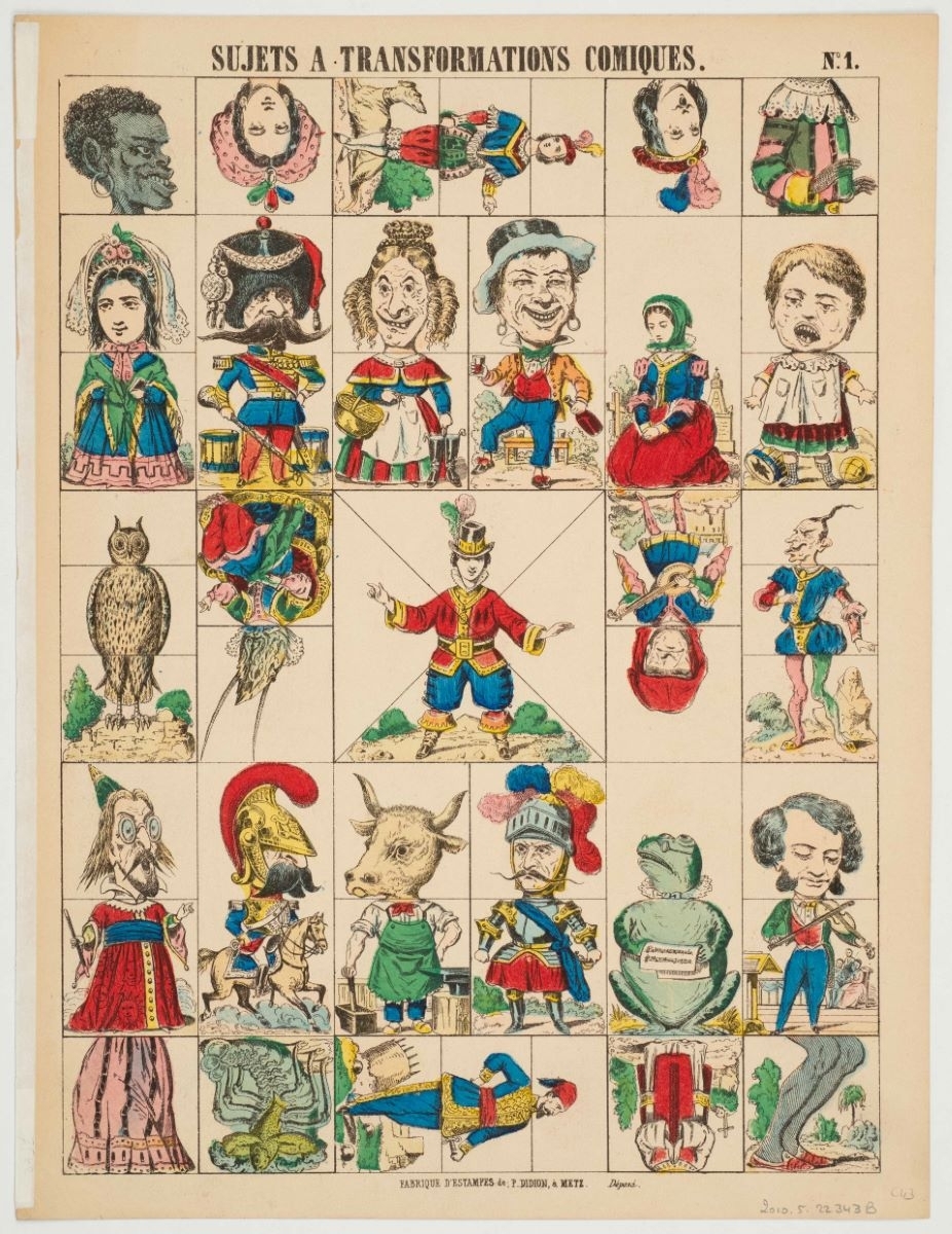 SUJETS A TRANSFORMATIONS COMIQUES. N°.1. (titre inscrit)