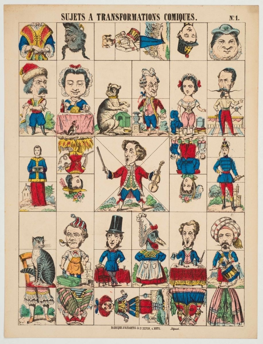 SUJETS A TRANSFORMATIONS COMIQUES. N°.1. (titre inscrit)