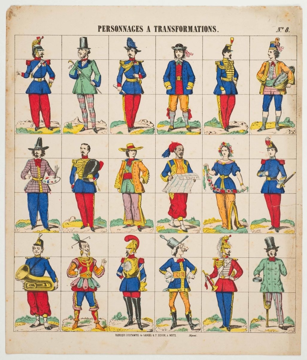 PERSONNAGES A TRANSFORMATIONS. N°.8. (titre inscrit)