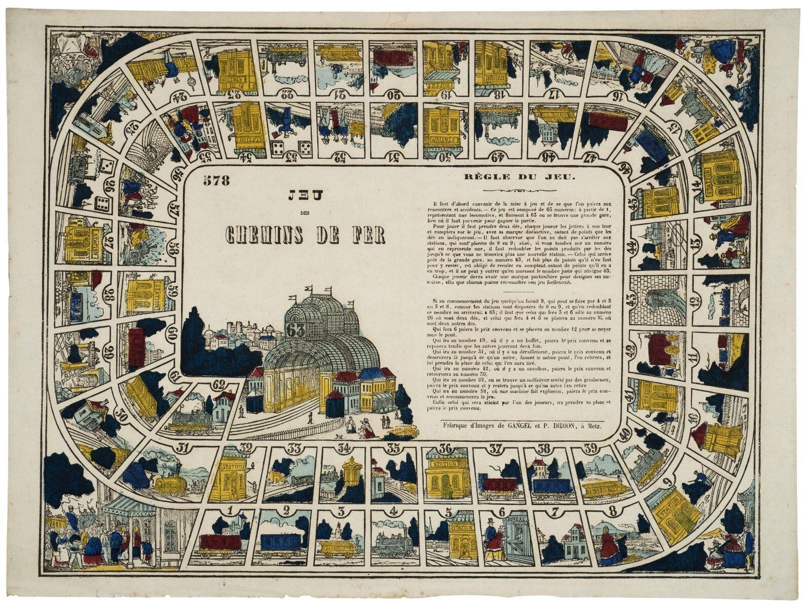 JEU / DES / CHEMINS DE FER / 578 (titre inscrit)