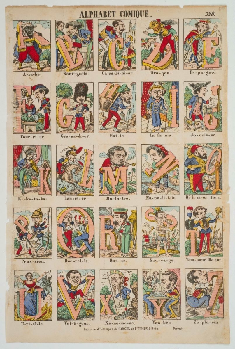 ALPHABET COMIQUE. 328. (titre inscrit)
