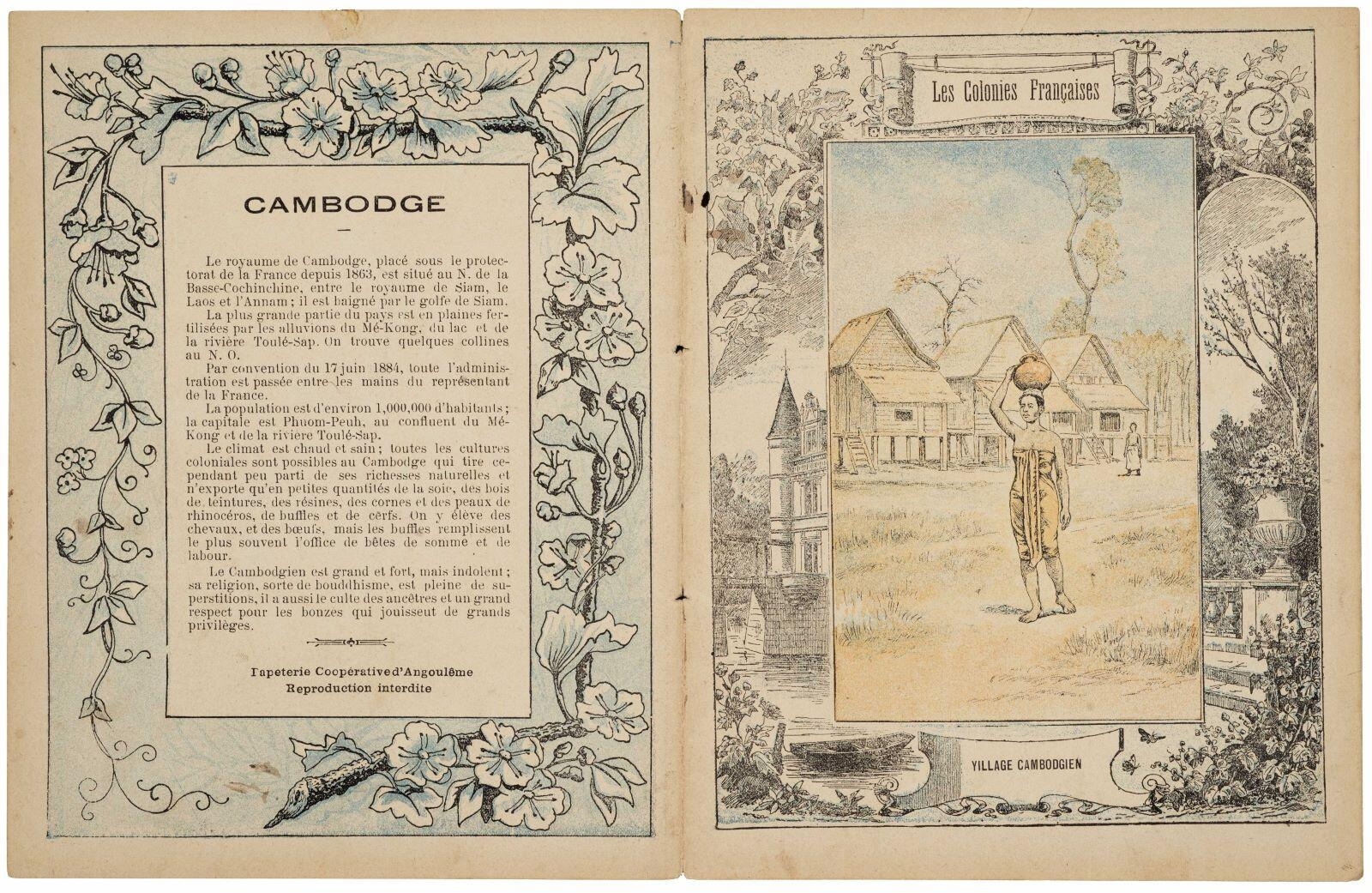 Les Colonies Françaises / VILLAGE CAMBODGIEN (titre inscrit)