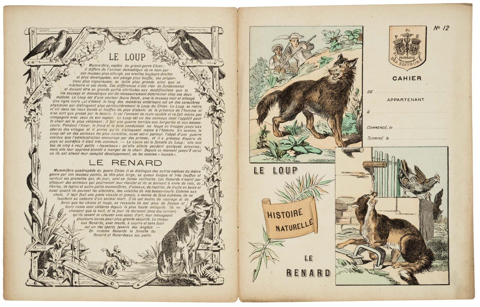 HISTOIRE / NATURELLE / LE LOUP / LE RENARD / N°.12 (titre inscrit)