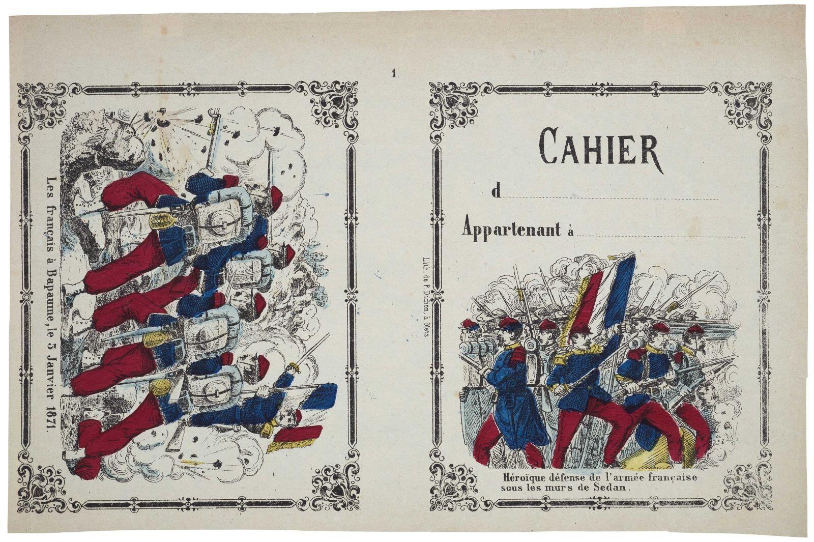 Les français à Bapaume, le 3 Janvier 1871. (titre inscrit) ; Héroïque défense de l'armée française / sous les murs de Sedan. 1. (titre inscrit)